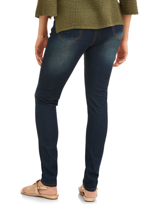 Oh! Mamma Maternity Skinny Jeans with Full Panel - Available in Plus Sizes
