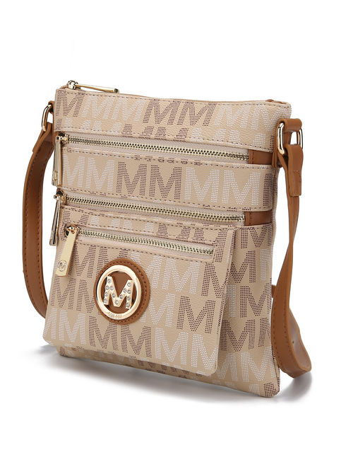 MKF Collection by Mia K Farrow Beatrice M Signature Multi Compartments Crossbody
