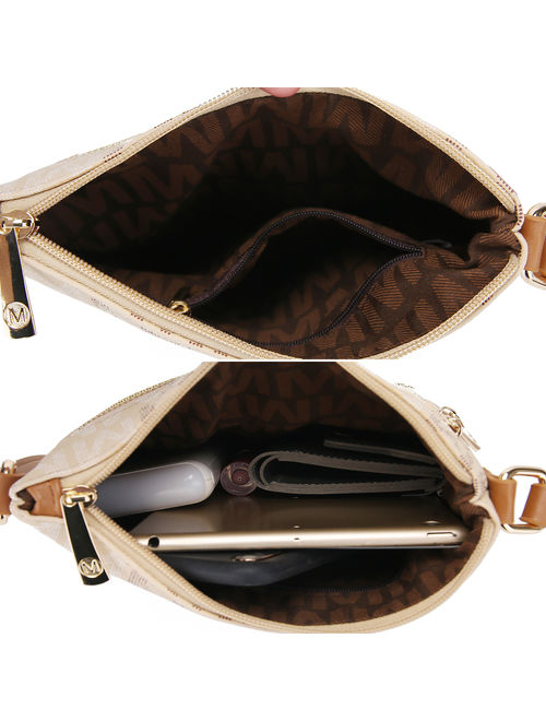 MKF Collection by Mia K Farrow Beatrice M Signature Multi Compartments Crossbody