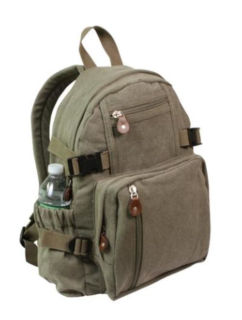 Rothco Vintage Mini Backpack - Olive Drab