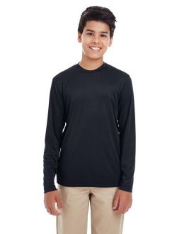 UltraClub-Youth Cool & Dry Performance Long-Sleeve Top-8622Y