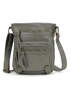 Washed Multi Pocket Crossbody Bag H1693