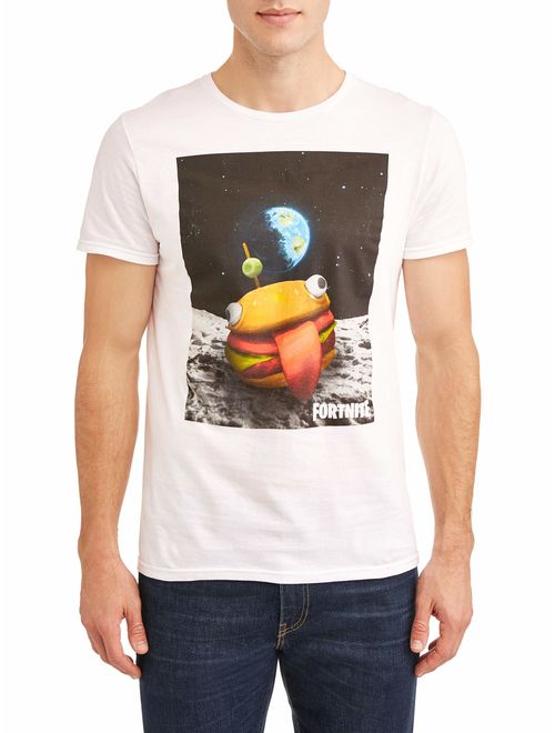 Fortnite Men's "Burger Space" Short Sleeve Graphic T-Shirt, up to Size 3XL