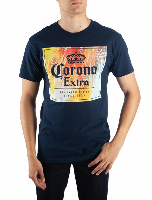 Men's Beer Corona Extra "Relaxing Right" Short Sleeve Graphic T Shirt