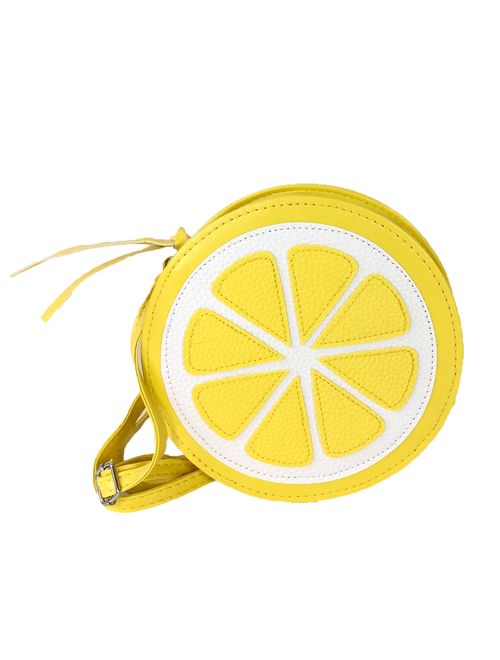 Fashion Culture Squirt Lemon Slice Crossbody, Yellow