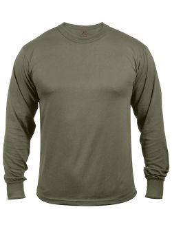 Moisture Wicking Long Sleeve T-Shirt - Olive Drab, Small