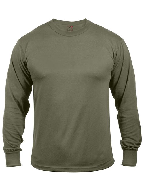 Rothco Moisture Wicking Long Sleeve T-Shirt - Olive Drab, Small