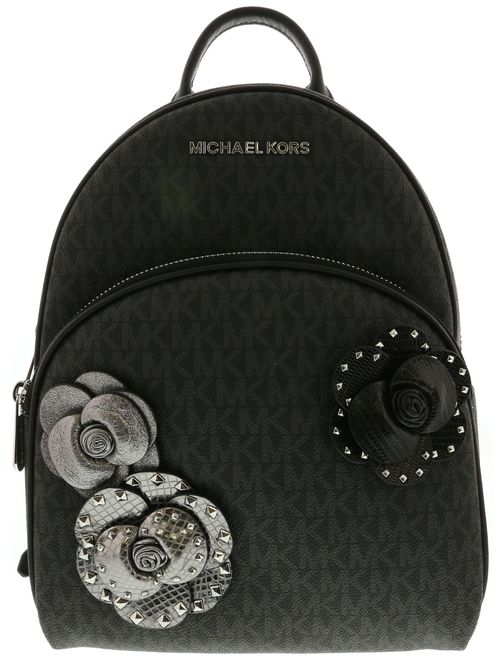 Michael Kors Women's Abbey Medium Leather Backpack - Black