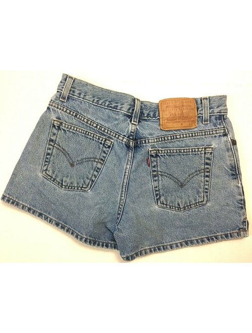 Levi's Womens Denim Shorts 9 Blue Jean Medium Rise Loose Faded Cotton Distressed