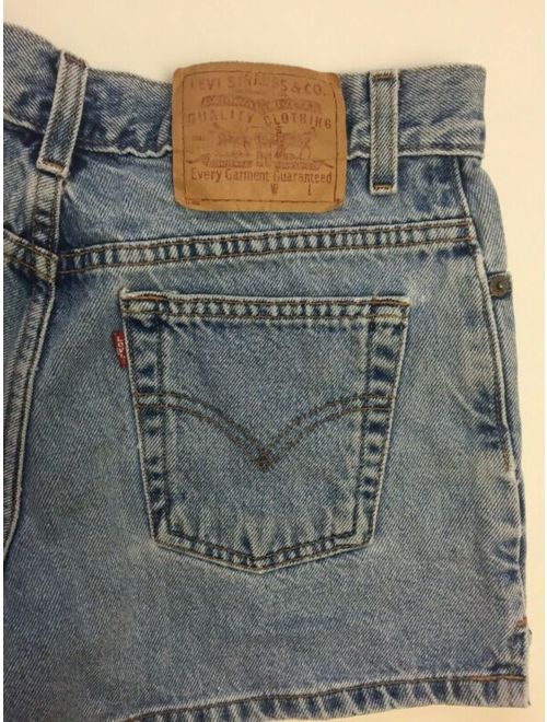 Levi's Womens Denim Shorts 9 Blue Jean Medium Rise Loose Faded Cotton Distressed