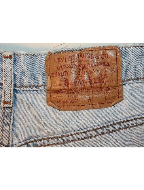 Levi's Levis Women Size 14 Distressed Lt Wash Denim Jeans Shorts Made In USA Reduced