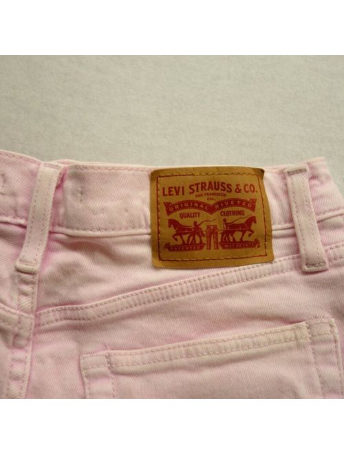 Levi's Size 27 Womens High Rise Wedgie Fit Pink Vintage Jean Shorts Short New