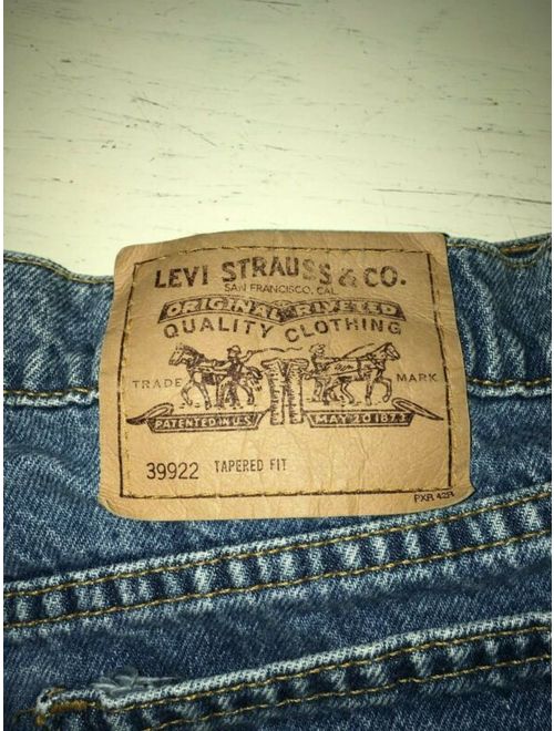 Levi's Levis 922 Blue Jean Shorts Size 22 Orange Tab Woman W 38 x L 7 Vintage Taper USA