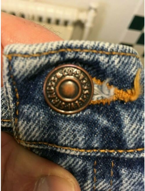 Levi's Levis 922 Blue Jean Shorts Size 22 Orange Tab Woman W 38 x L 7 Vintage Taper USA