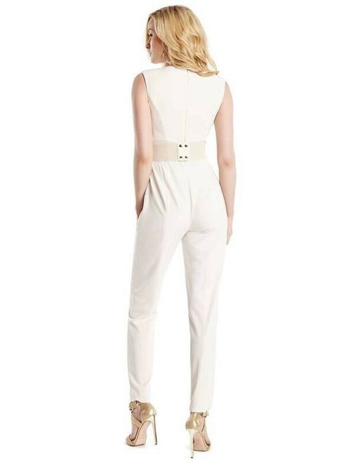 NWT GUESS BY MARCIANO BLACK KELSI JUMPSUIT with belt SIZE 8