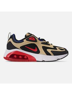 AIR MAX 200 MEN's CASUAL TEAM GOLD - UNIVERSITY RED - BLACK - WHITE NEW SZ