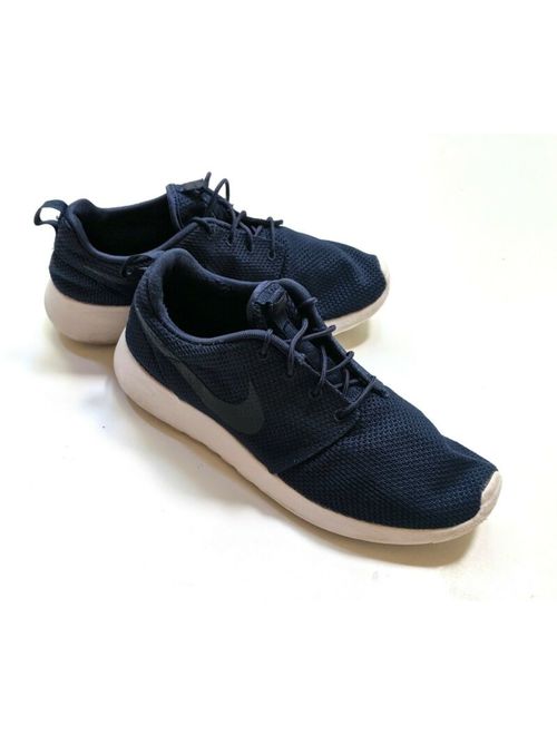 Nike Men's 9 Roshe Run Navy/Black/White Mesh Running Shoes Sneakers AA1-6