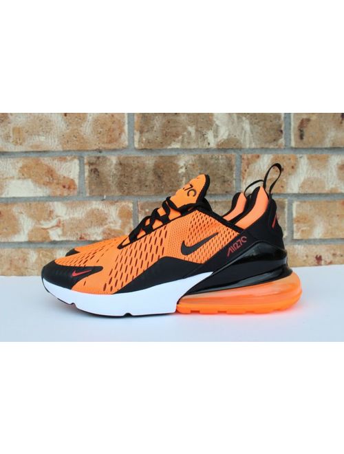 Men's Nike Air Max 270 Running Shoes Total Orange Black Bengals Sz 8 BV2517-800