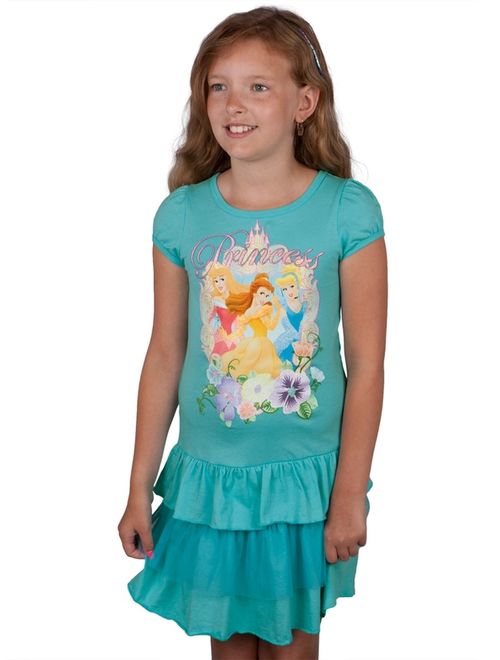 Disney Princesses - Glitter Portrait Princess Girls Juvy Dress