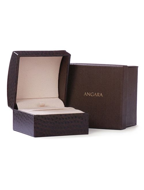 Milgrain-Edged Tanzanite and Diamond Halo Dangle Earrings in 14K Rose Gold (6mm Tanzanite) - SE1065TD-RG-AA-6