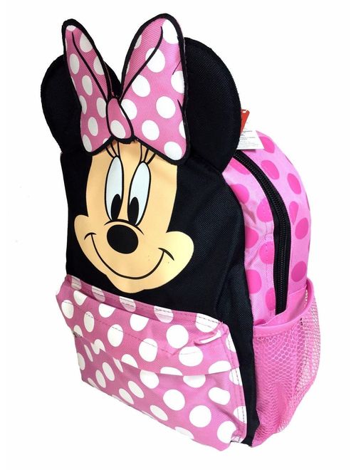 Small Backpack - - Minnie Mouse Face/Ears New School Bag 625955