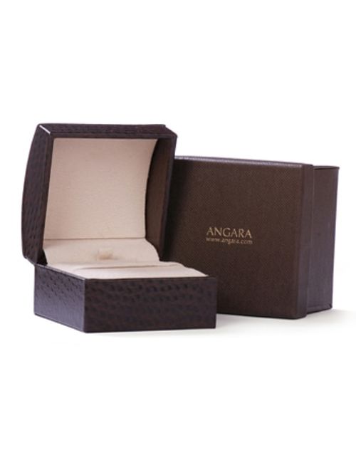 Cushion Citrine Infinity Drop Earrings with Diamonds in 14K White Gold (7x5mm Citrine) - SE1061CTD-WG-AA-7x5