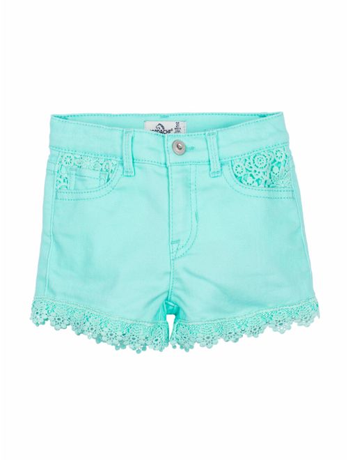 Jordache Lace Trim Denim Shorts (Toddler Girls)