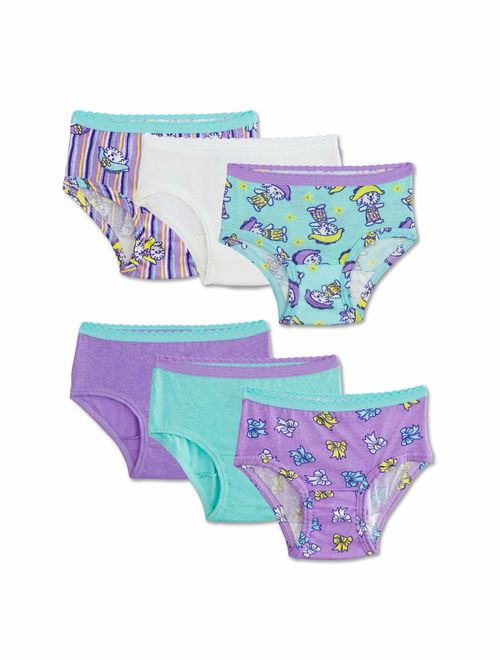 Fruit of the Loom Underwear Assorted Cotton Brief Panties, 6 Pack (Toddler Girls)