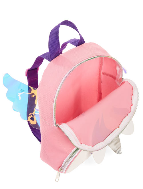 Carried Away Girls' Light Pink Unicorn Backpack With Wings