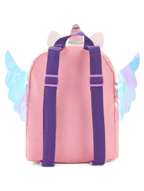 Carried Away Girls' Light Pink Unicorn Backpack With Wings