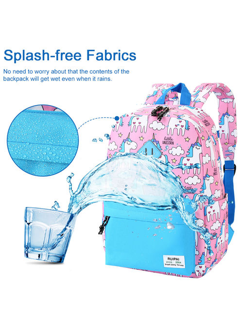 Casual School Bags, Vbiger Nylon Shoulder Daypack Children School Backpacks for Girls, Blue