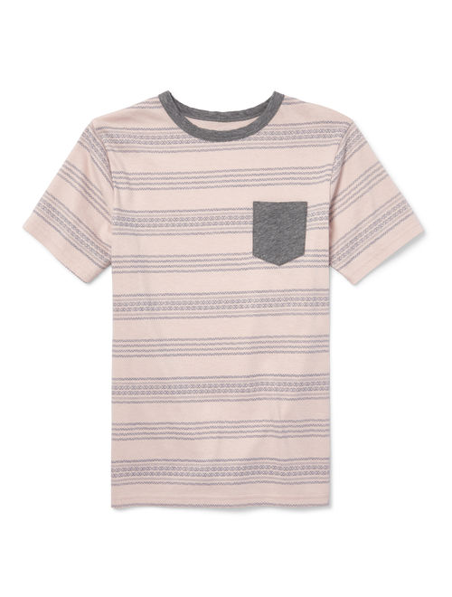 The Children's Place Short Sleeve Striped Pocket T-Shirt (Big Boys)