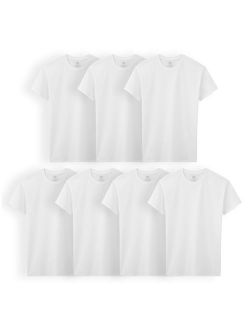 Super Value White Crew Undershirts, 7 Pack (Little Boys & Big Boys)