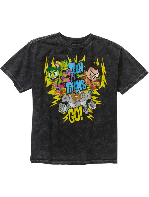 Teen Titans Mineral Wash Logo Graphic T-Shirt (Little Boys & Big Boys)