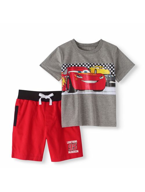 Cars Toddler Boy T-shirt & French Terry Shorts 2pc Outfit Set