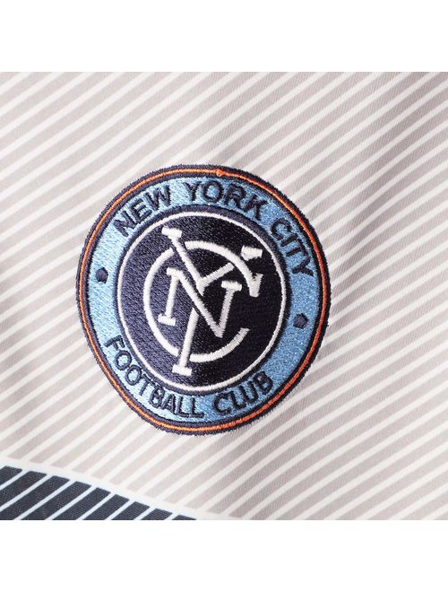 New York City FC Antigua Raglan Momentum Polo - White/Navy