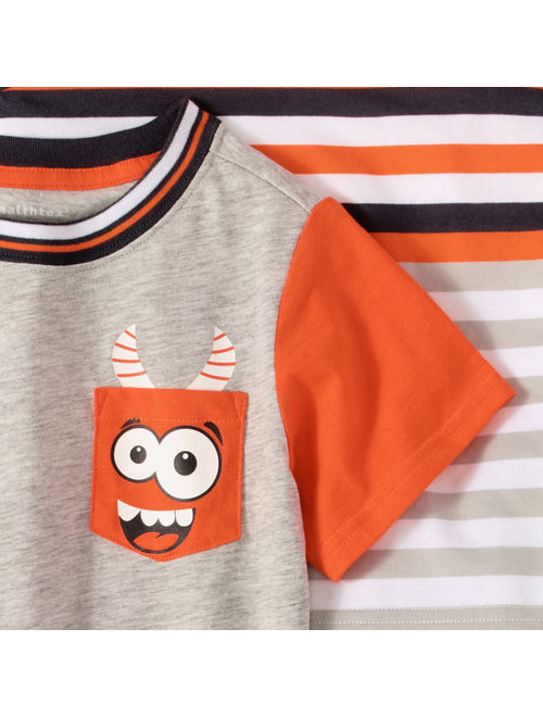 Healthtex Tank Top, Colorblock T-shirt & Knit Shorts, 3pc Outfit Set (Toddler Boys)