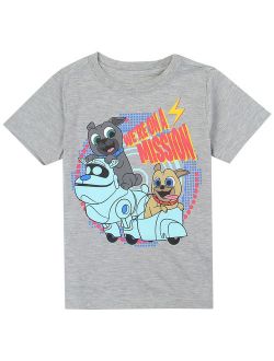 Puppy Dog Pals Toddler Boys' Tee, Gray (4T)