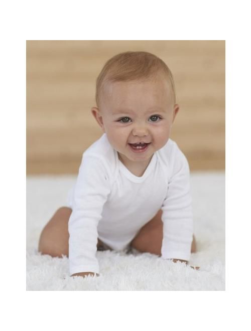 Gerber White Organic Cotton Long Sleeve Onesies Bodysuits, 6pk (Baby Boys or Baby Girls, Unisex)