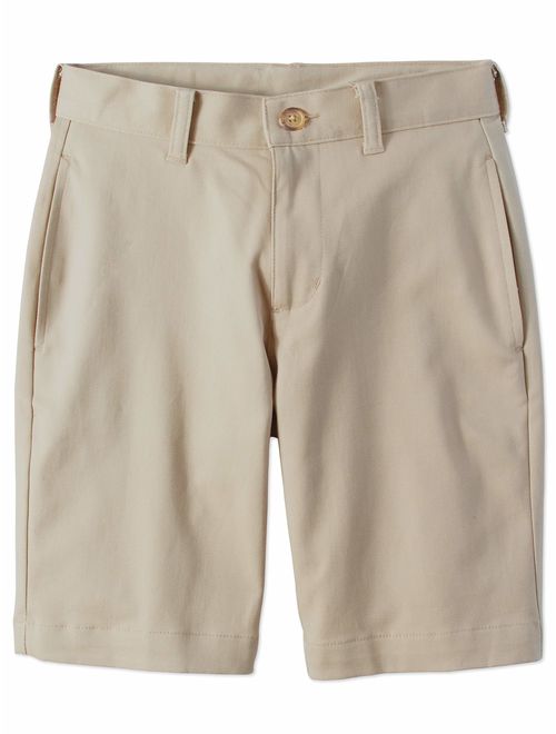 Wonder Nation Husky Boys School Uniform Super Soft Flat Front Shorts (Husky)