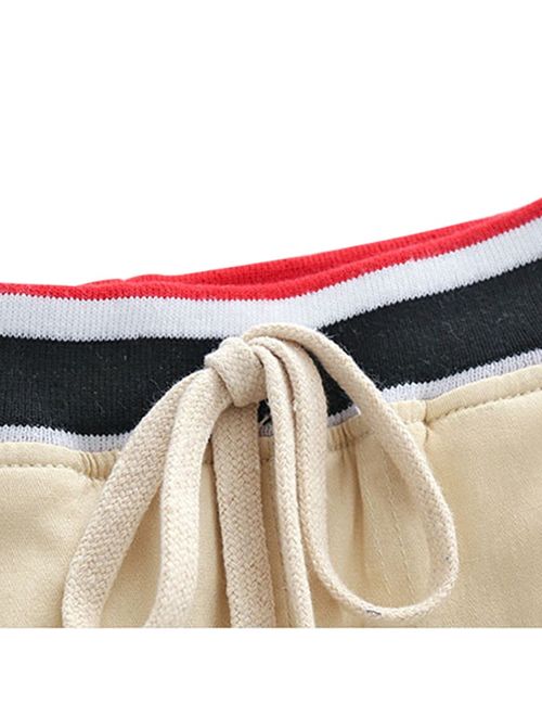 Summer Boy Shorts Toddler Casual Cotton Short Pants Outfits Waist Belt