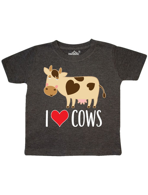 I Love Cows Dairy Farmer Toddler T-Shirt