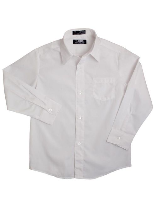 French Toast Boys School Uniform Long Sleeve Classic Dress Shirt (Little Boys & Big Boys)