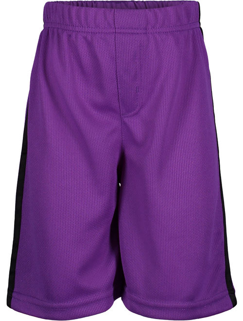 Marvel Avengers Hulk Little Boys' Athletic T-Shirt & Mesh Shorts Set, Green/ Purple (7)