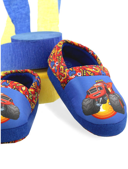 Light Blue Football Toddler Slippers for Boys Size 11-12 Toddler
