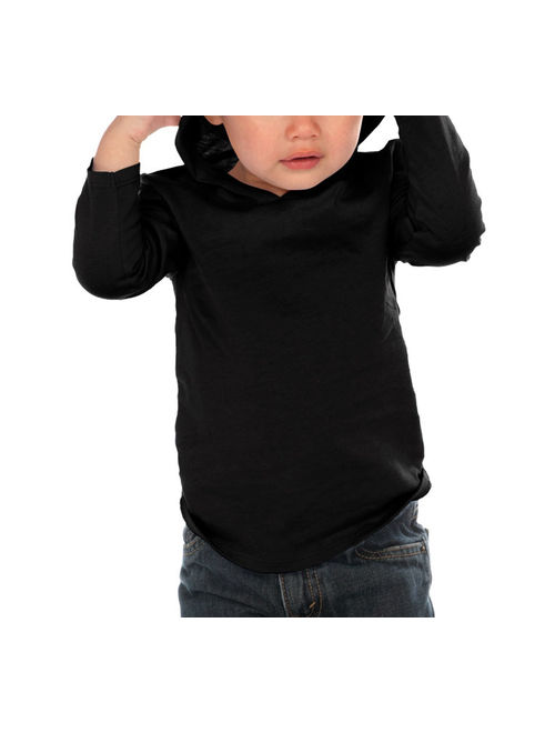 Kavio IJC0457 Infants Long Sleeve Pullover Hoodie-Black-18M