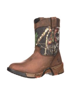 outdoor boots boys 6" wellington mossy oak camo fq0003639