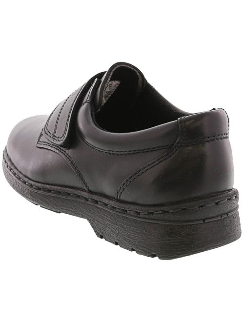 School Issue Eddie HAmp;L Black Ankle-High Leather Loafer - 4W