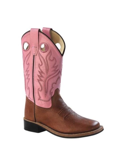 Children's Old West 9 Inch Broad Square Toe Cowboy Boot - Child