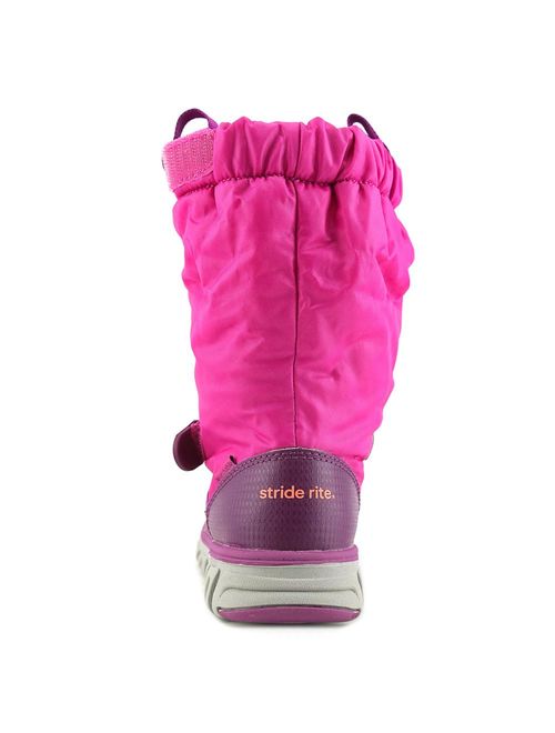 Stride Rite M2P Sneaker Boot Youth Round Toe Canvas Pink Winter Boot